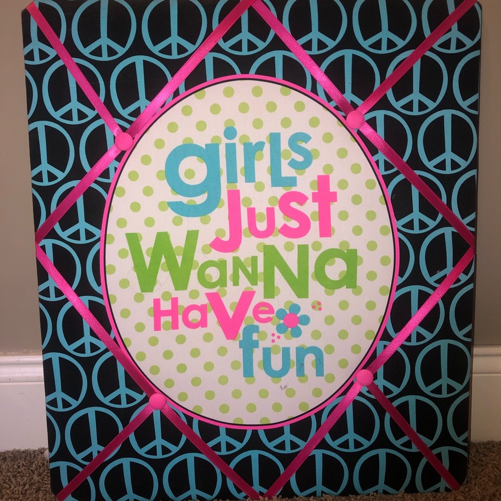 Girls bedroom wall decor